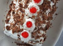 Black Forest Swiss Roll Cake