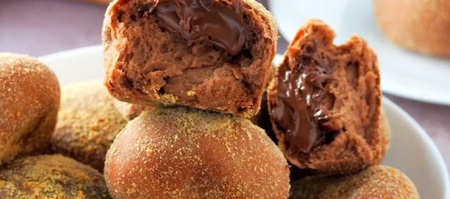 Chocolate Pandesal with Nutella Filling