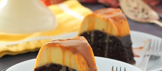 Impossible Chocolate Flan Cake